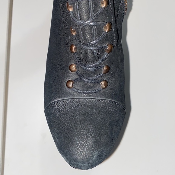 Joie Break On Through Lace-up Wedge Boots - Picture 9 of 12